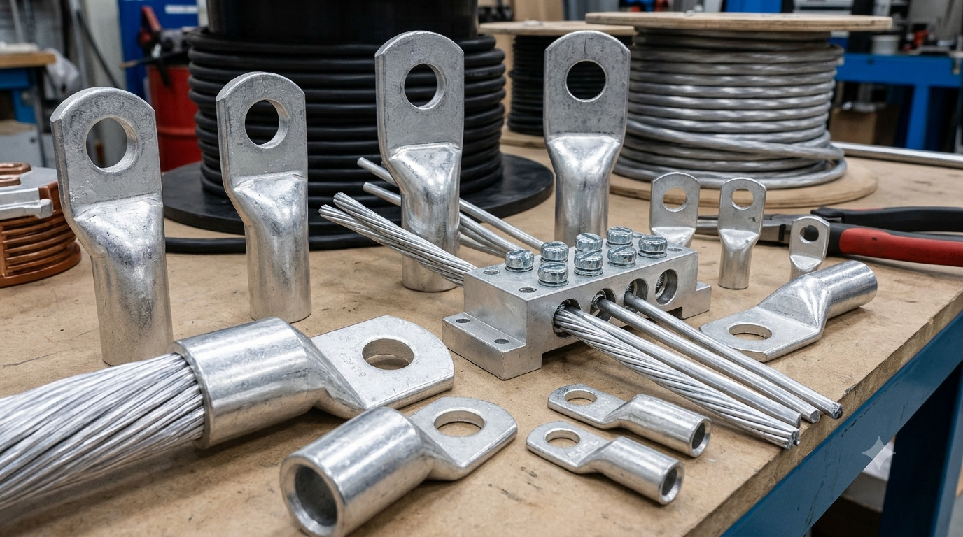 Copper cable lugs